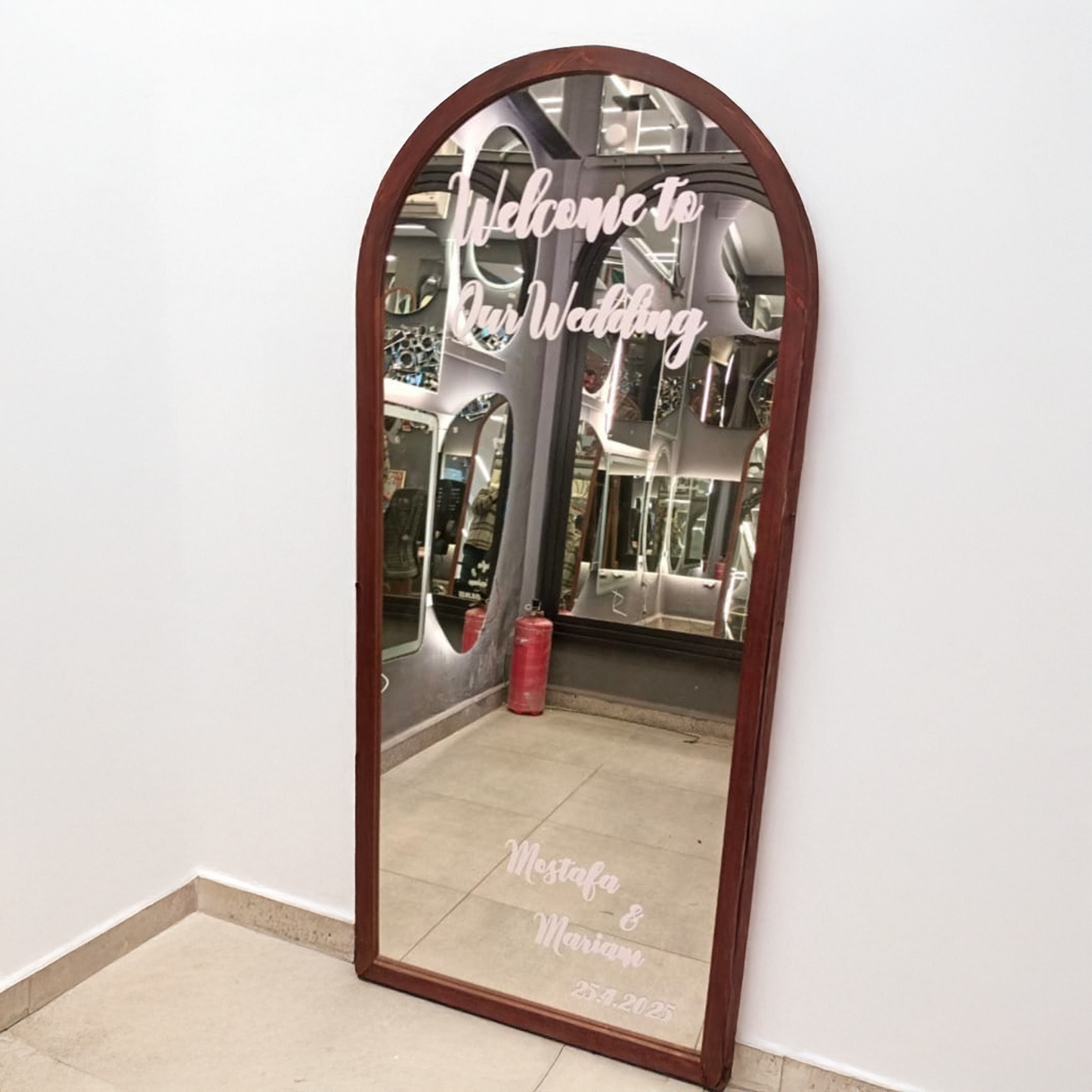 Custom Arch Wedding Mirror