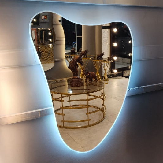 Organic Shaped LED Wall Mirror