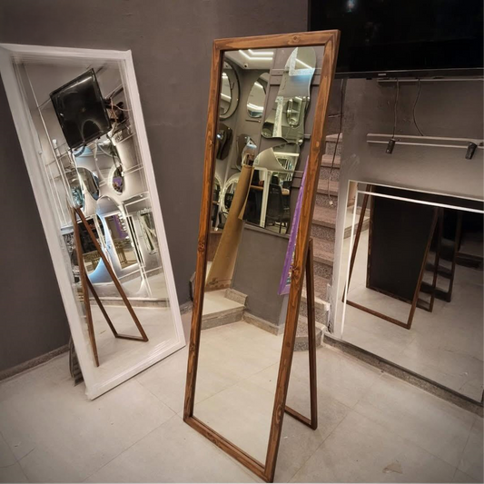 Wood Full-Length Mirror