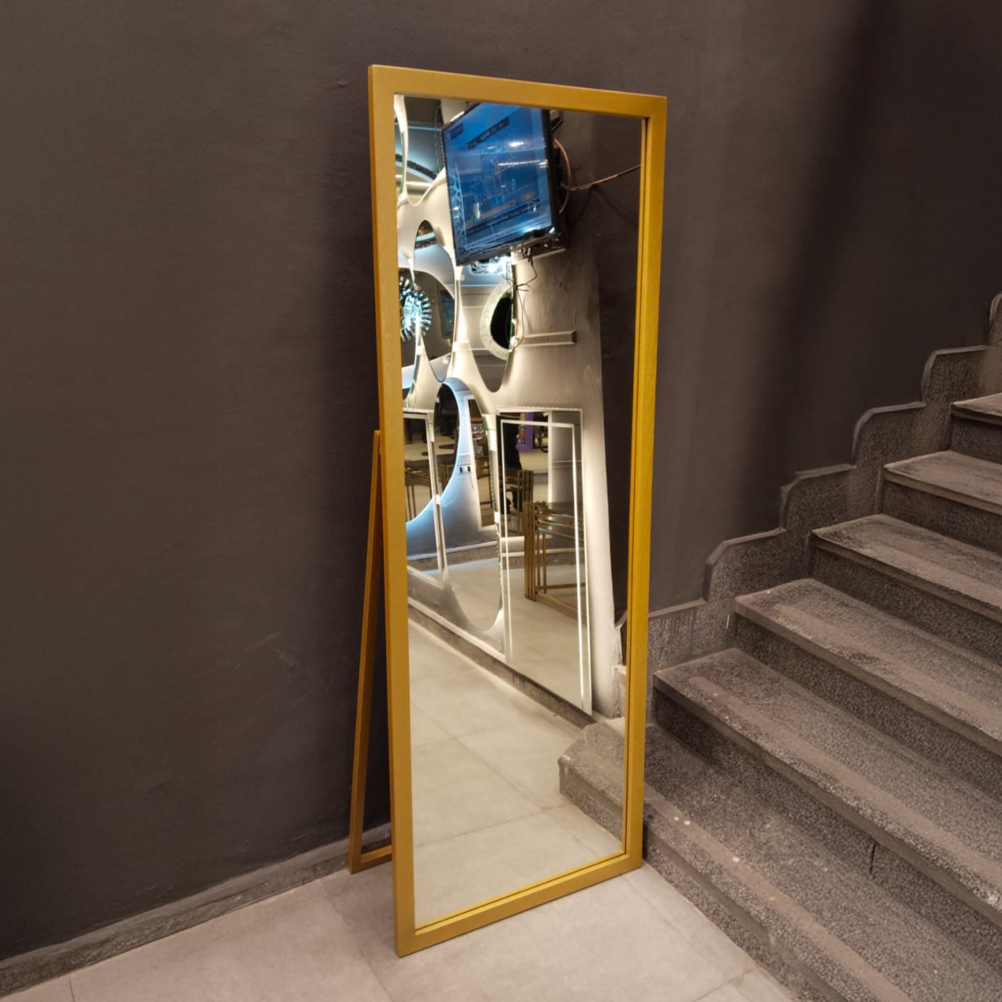 Wood Full-Length Mirror