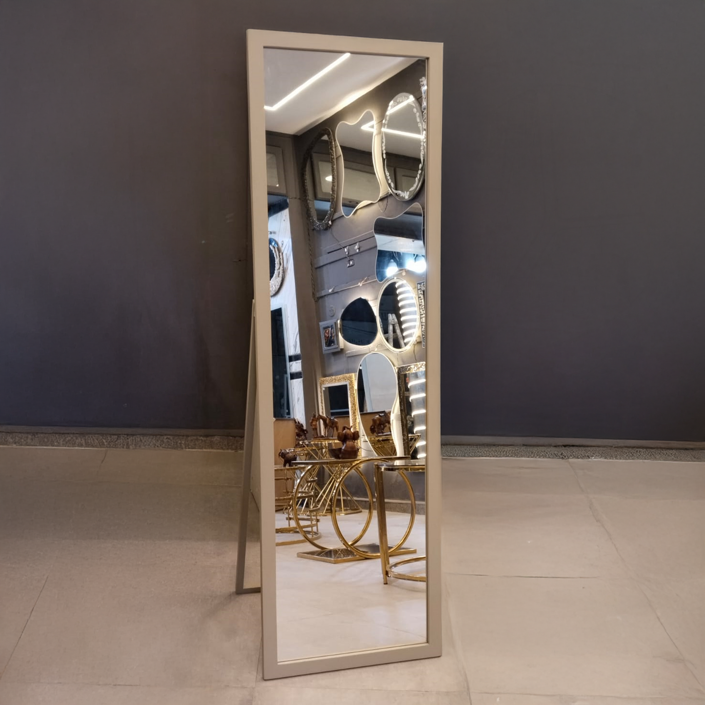 Wood Full-Length Mirror