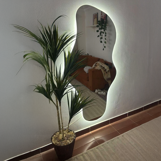 Full-Length Abstract Wall Mirror